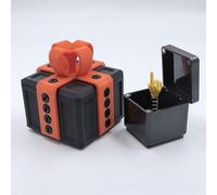 1 Set Middle Finger Novelty Christmas Adult Surprise Box With Screws 3D Printed Funny Prank Gift Annoying Present For Friends Family