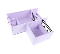 1 Set Miniature Apartment Kit Scale DIY Architectural Model with Empty Apartment Layout Easy to Assemble Crafting Materials for Interactive Learning and Creativity