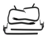 1 Set Motorcycle Crash Bar Rear Lower Side Case Protector Highway Bars Compatible with Harley-Davidson CVO Road Glide, Street Glide 2023 2024, Matte Black, Aluminum Alloy