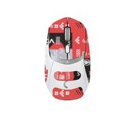 1 Set Mouse Anti-slip Grip Tape Fit for Logitech G309,toergy Sweat Resistant,Easy to Use,Self-Adhesive Design,Elastics Refined Side Stickers,Professional Mice Upgrade Kit,Red Printed Pattern