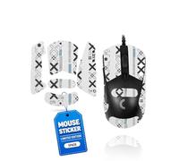 1 Set Mouse Anti-slip Grip Tape Fit for Logitech G703 LIGHTSPEED Pro,toergy Sweat Resistant,Self-Adhesive Design,Elastics Refined Side Stickers,Professional Mice Upgrade Kit,White Printed Pattern