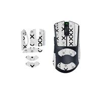1 Set Mouse Anti-slip Grip Tape Fit for Razer DeathAdder V4 Pro,toergy Sweat Resistant,Self-Adhesive Design,Elastics Refined Side Stickers,Professional Mice Upgrade Kit,White Printed Pattern