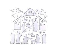 1 Set Nativity Scene Metal Cutting Dies Stencil Scrapbooking Embossing Tool Die Cuts Christmas Paper Card Template