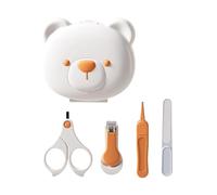 1 Set Newborns Grooming Essential Tool with Nails Clippers Scissors and Travel Storage Box for Infant Nails Care Infant Manicure Set