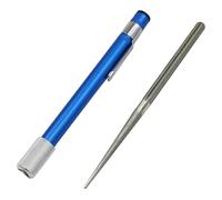 1 Set of 2 Pieces Outdoor Knife Sharpening Pen, Portable Outdoor Manual Knife Sharpener, Sharpening Pen, Diamond Sharpening Pen Stick, Suitable for Kitchen and Outdoor