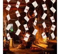 1 Set of 2 Strands 20 Envelopes Halloween Banner, Harry Potter Decorations for Party, Wizard Acceptance Letter Swinging Decorations, Themed Party Backdrops, Photo Booth Props