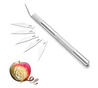 1 Set of 6 Blades Mobile Phone DIY Repair Guide Non-Slip Metal Scalpel Set EDC Carving Fork Kit Cake Decorated Tool (Colour: 1)
