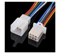 1 set of 6-pin plug and cable set with car connector and cable/total length 21 cm