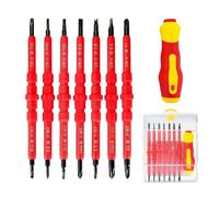 1 Set of 7-in-1 Insulated Screwdriver Set, Multifunctional Magnetic Screwdriver, Electrical Screwdriver Set, Electrician Screwdriver, Repair Tool Set