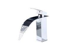 1 Set of Bathroom Basin Hot and Cold Mixed Water Stainless Steel Faucet 18Cm/7.09In Height Square Flat Mouth Single Hole Countertop Installation(G3/8)