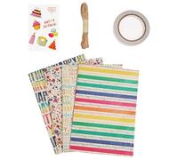 1 Set of Birthday Gift Packaging Kraft Paper Set, Recyclable and Environmentally Friendly Gift Paper, Suitable for Holiday Flowers and Retro Gift Box Packaging