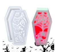 1 Set Of Casket Silicone Mold - Lamp Shade Decoration Form For Clay - Halloween Mold Of Casting Craftsmen | Easy Flexible Non-stick Release
