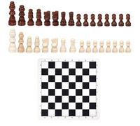 1 Set Of Chess And 1 Piece Of Flannel Chessboard, Traditional Chess Set, Children'S Enlightenment Educational Toys, Daily Game Tools (32 Pieces, 2.5Cm).