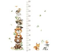 1 Set of Children's Small Animal Height Wall Stickers, Cute Children's Height Chart Wall Stickers, Baby Animal Forest Wall Stickers, Suitable for Children and Infants to Measure Height