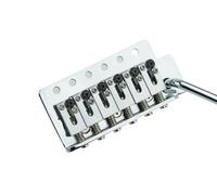 1 set of electric guitar bridge brass base, stainless steel locking string saddle, chrome plated, black, gold. for GG1001-S(CR)