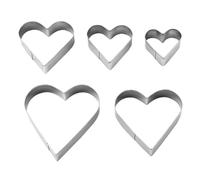 1 Set of Heart-Shaped Baking Molds, Heart-Shaped Cookie Cutters, Cookie Mold Sets, Love Cookie Molds, Cookie DIY Molds, Cake Molds