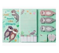 1 Set of Otter Convenience Stickers, 50 Otter Graffiti Stickers, Cute Animal Note Stickers, Scrapbooking Thin Hand Account Decoration Stickers.