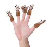 1 Set of Squirrel Finger Puppet Toys, Animal Hand Puppets, Squirrel Finger Puppets, Mini Novelty Toys, Cute Finger Puppet Props, Children's Finger Toys