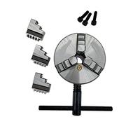 1 Set of Wooden Lathe Control Panel K11-80 Three-jaw Manual Lathe Chuck with Turning Machine Parts K11 80 Three-jaw Lathe Chuck Self-Centering Metal Parts