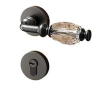 1 set of zinc alloy Chinese style gold room silent door lock indoor bedroom bathroom wooden handle(I_58)