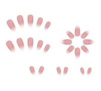 1 Set Omber Press On Nails Glossy Fake Stick French Tips False For Art Decorations Stick Nail