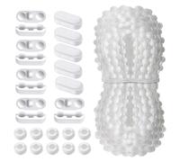 (1 set, One size) Vertical Blind Bottom Chain 10M with 20 Connectors for 3.5inch Slats Plastic Window Decoration