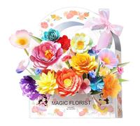 1 Set Paper Flower Science Kit, Colorful Bloom Joy Magical Flower Making Kit for Kids, Learning & Educational DIY Art Gifts for Children