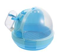 1 Set Parrot Carrying Cage Bird Backpack Clear Gerbils Cage Large Bird Cage Guinea Pig Carrier Small Pet Bag Outdoor Bearded Dragon Carrier Zinc Alloy Handheld Travel Warm Nest (Blue 19.5X19.5X16.5CM)
