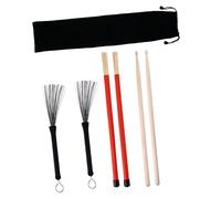 1 Set Percussion Instrument Accessories Drum Stick Rods Electronic Drum Sticks Brush Drumsticks Drumstick Brush Drum Brush for Drums Retractable Brush Drum Brush Sticks Steel Wire BESTonZON