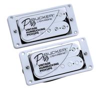 1 Set ProBucker Zebra Alnico 2 Classic Vintage Humbucker Bridge&Neck Pickups 4-Conductor (White Zebra)