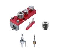 1 Set Professional Aluminum Profile Drilling Positioner with High Accuracy for Efficient Wood and Metal Working Applications Metalworking Jig