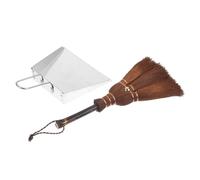 1 Set Professional Dustpan Pet Waste Cleanup Convenient Handle Broom Dust Pan for Easy Storage Durable Cleaning Accessory for Litter Management