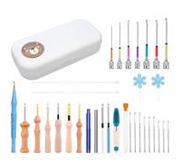 1 Set Punched Needle Kits Tool with Different Embroidery Kits Big Eye Sewing
