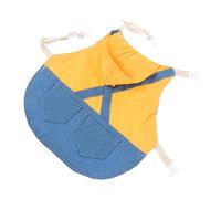 1 Set Rabbit Chest Bunny Leash Cat Gown Puppy Outfits Bunny Vest Harness Pet Rabbit Traction Rope Guinea Pig Harness Ado (Yellow S)