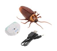 1 Set Remote Control Electric Cockroach of Realistic Simulation Animal Model for Halloween Parties and Pranks Rechargeable Battery for Endless Fun