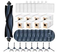 1-Set Replacement Parts Main Brush Mop Cloths for eufy C20(B) | Nylon plastic build, for durable construction, long-lasting use, compatible model C20, easy install