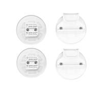 1 Set Retractable Baby Gate Replacement Part Mounting Accessories Fixing Base with Hook & Screws for Child Pet Gate Replacement Hardware