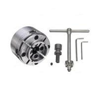 1 Set Reversible 3.5 Inch Wood Turning Chuck 1-Inch X 8TPI Thread Wood Lathe Chuck Accessory Jaws Turning Tool 9