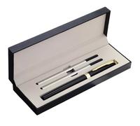 1 Set Rollerball Pen Gift Set, Metal Luxury Pen Gold Trim Smooth Writing, Nice Pens for Men Women Business Office with Box and 2 0.7mm Black Extra Refill (Gold)