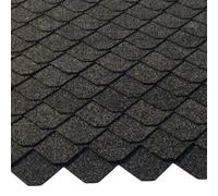 1 Set Roof Shingles Slate (55 mm) Grey 0.55 m² Manufaktur Martinshof Mini Roof Shingles, Shingle Strips, Roofing Made in the Workshop for Disabled People
