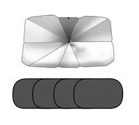 (1 Set - S Size) Car Front Windshield Sun Shade Umbrella Heat Foldable Cover Scereen Protector