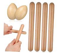 1 Set Sand Eggs Toys Toys Music Kidcraft Playset Wrist Band Jingle Bells Instrument Shakers Egg Shakers Rhythm Sticks Wood Claves Lummi Stick Wooden Egg Toys BESTonZON
