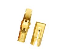 1 Set Saxophone Mouthpiece With Caps Professional Sax Metal Mouthpiece For Saxophone Golden Soprano Saxophone Mouthpiece Professional Sax Mouthpiece With Slide Cover
