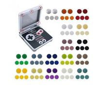 1 Set Screw Dust Plug Cover Rubber Plug For Gameboy Advance SP Housing Shell Case Replacement (Red)