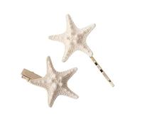 1 Set Sea Charm Hair Clip with Sea Star Detailing, Elegant