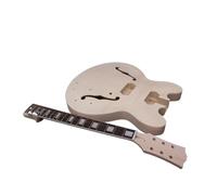 1 Set Semi-Hollow Unfinished DIY Electric Guitar Neck Guitar Body