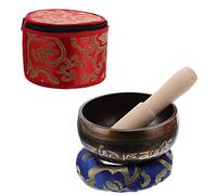 1 Set Set Buddha Sound Bowl Set Buddhist Singing Bowl Yoga Mat Nepal Singing Bowl Yoga Ball Home Decor Chakra Healing Bowls Yoga Decor Tibetan Bowl Kit To Heal Cloth Paganism