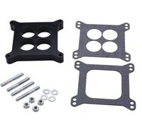 1 SET SHLPDFM Carburetor Spacer 1/2" Ported Phenolic Carburetor Spacer Compatible with Holley Holley 4150/4160 & AFB Carb Chevy 4BBL SBC BBC 0.5"