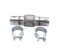 1 set SHLPDFM Flexible Exhaust Pipe 45 x 100/210 mm Clamp-on Flexi Tube Joint Stainless Steel Flexible Tube Repair
