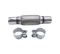 1 set SHLPDFM Flexible Exhaust Pipe 45 x 150 / 270 mm Clamp-on Flexi Tube Joint Stainless Steel Flexible Tube Repair